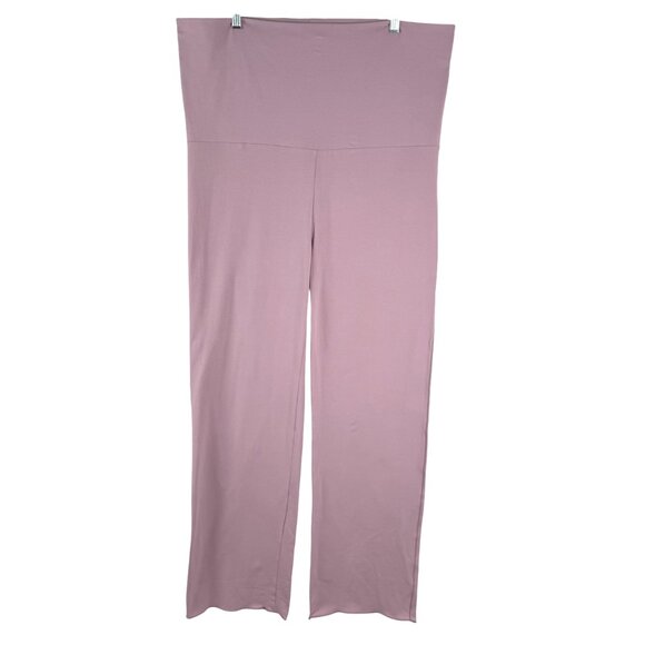 Skims Cotton Blend Jersey Foldover Pants‎ 3X Dusk Stretch Casual NWT PT-2544 - Picture 3 of 11